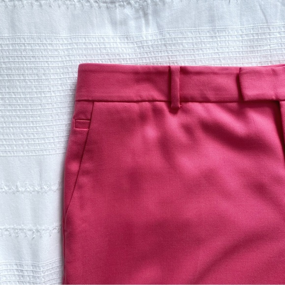 CLUB MONACO WOOL BLEND CANDY PINK TEXTURED HIGH RISE TAPERED TROUSERS PANTS - 12 - Picture 5 of 10